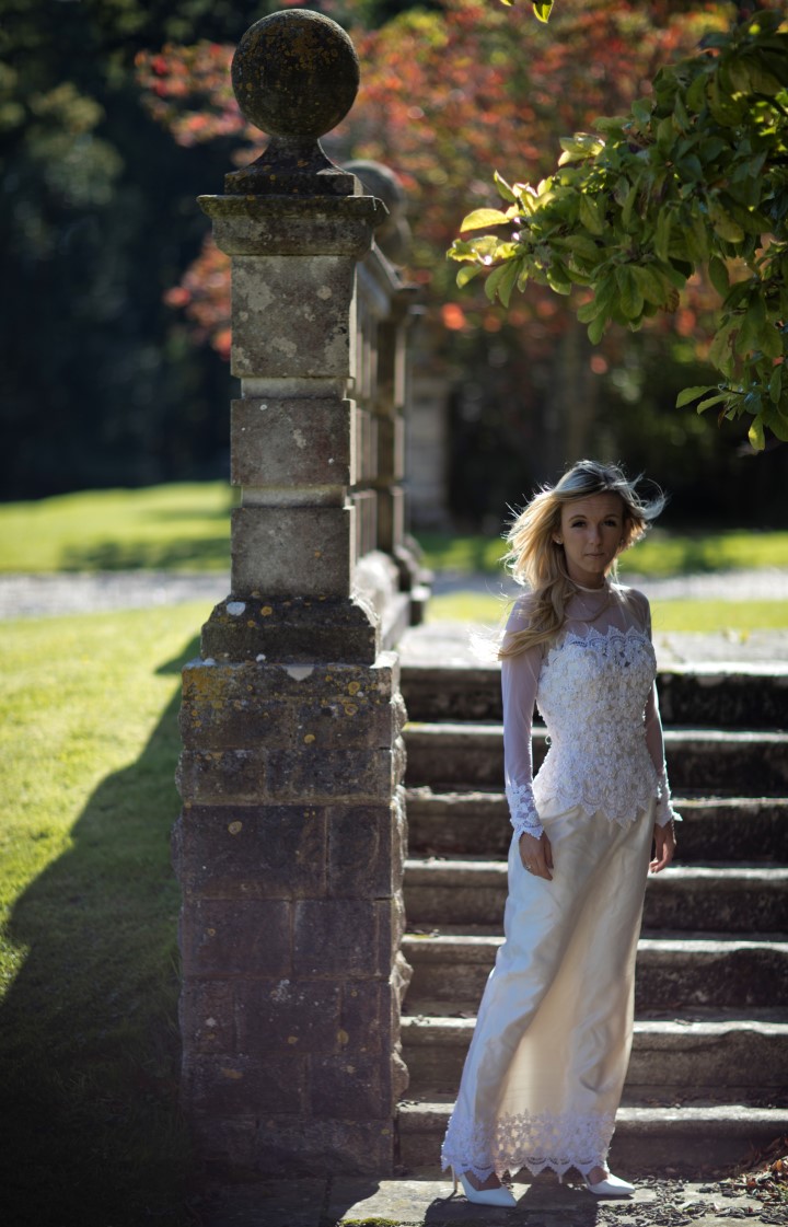 Bride at Rhinefield house by wedding photographer Henry Szwinto