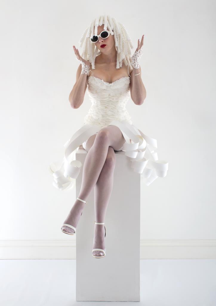 Paper Dress design by Jo Szwinto