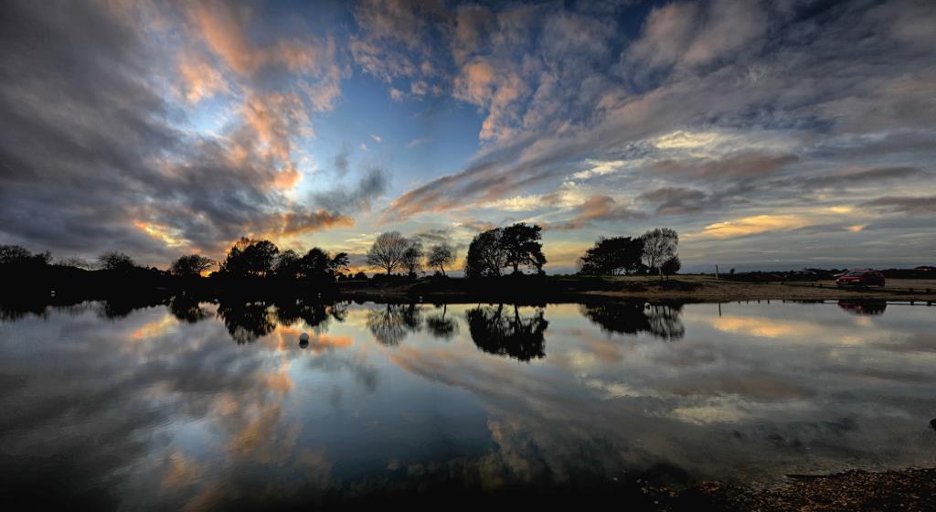 Setley Pond sunset 23 Nov 2020 a HDR